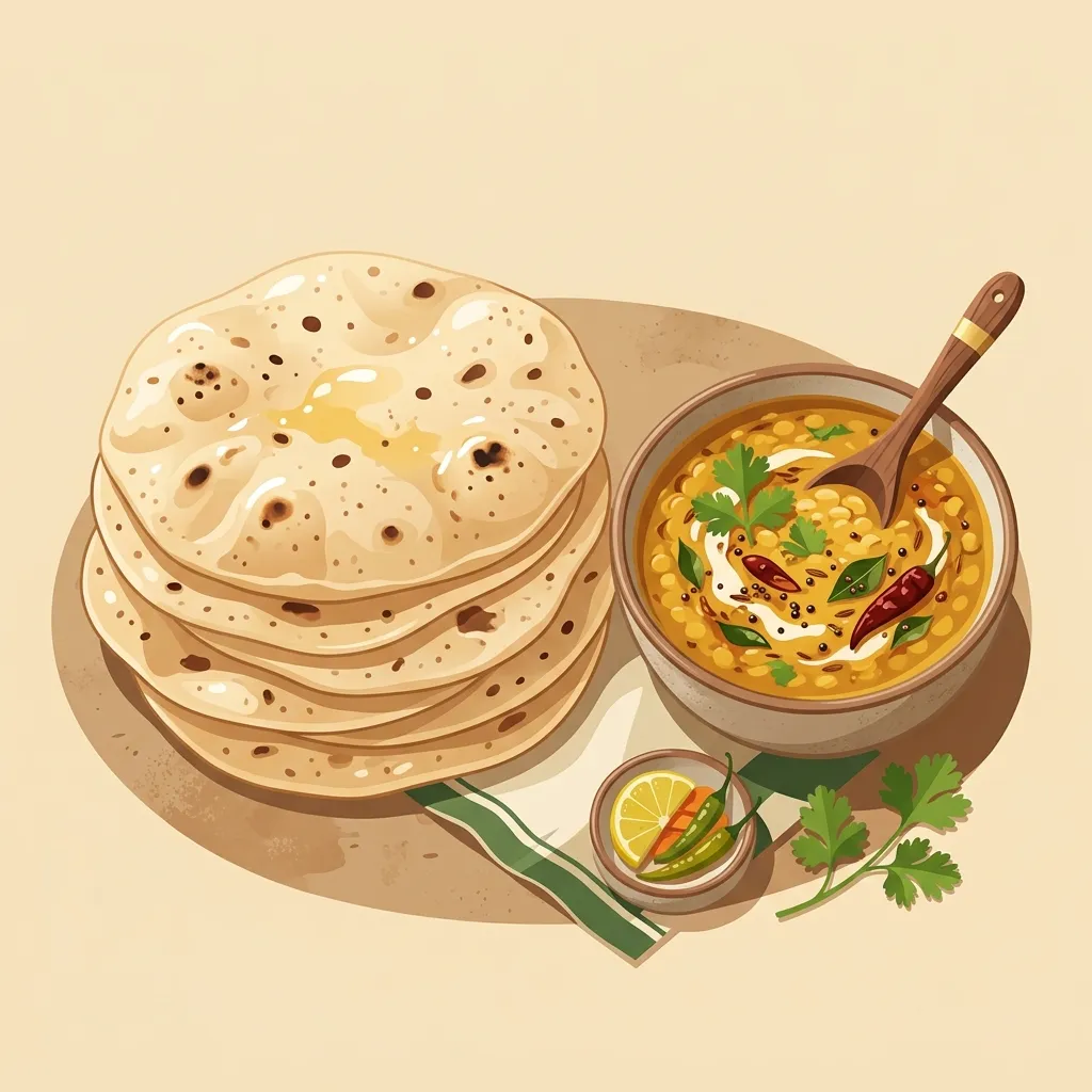 Soft Buttery Chapathi